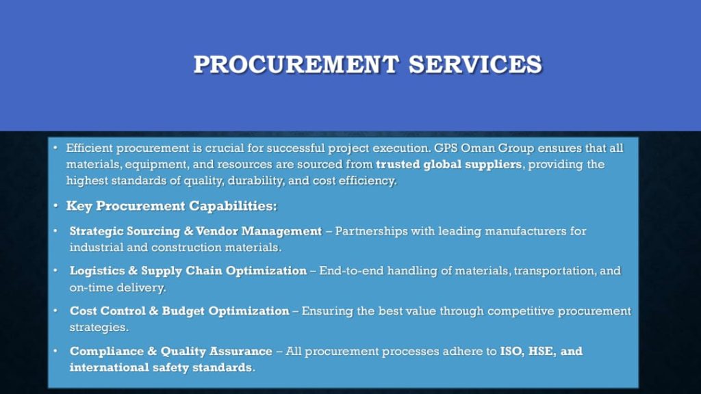 Zahir Construction 14 Procurement services