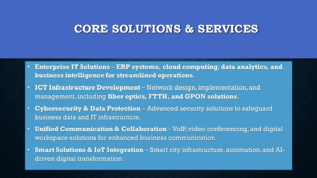 Zahir Construction 6 Core solutions and Services