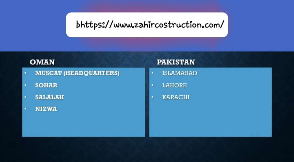 Zahir Construction 21 Website details