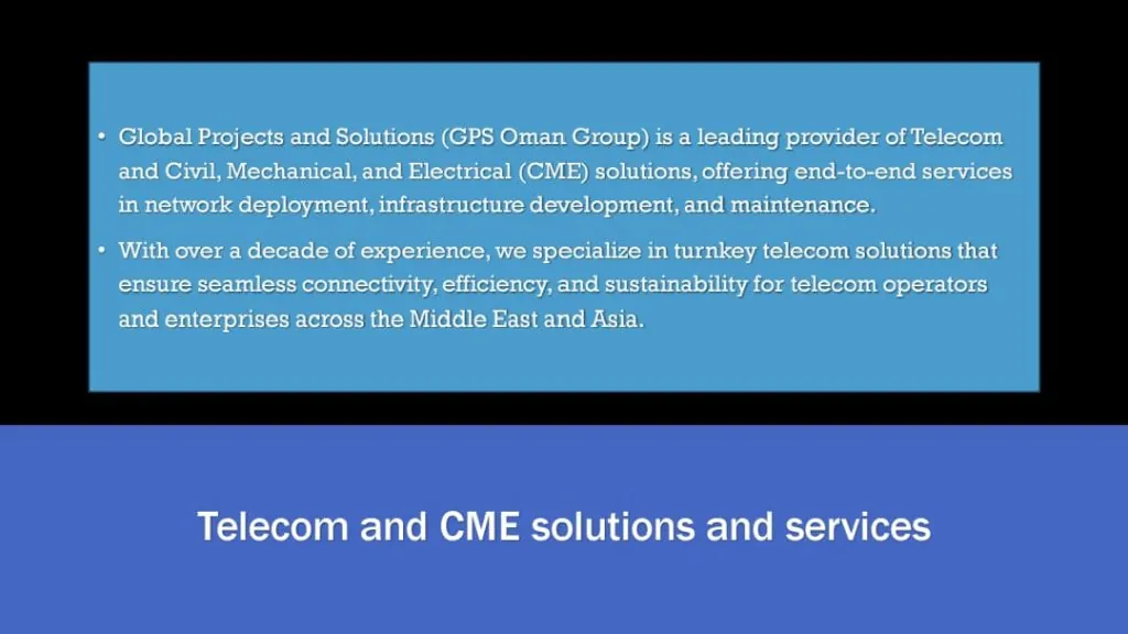 Telecom and CME solutions and services