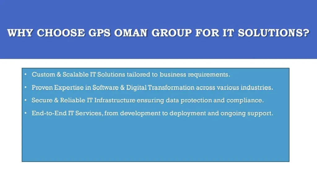 GPS OMAN GROUP DETAILS